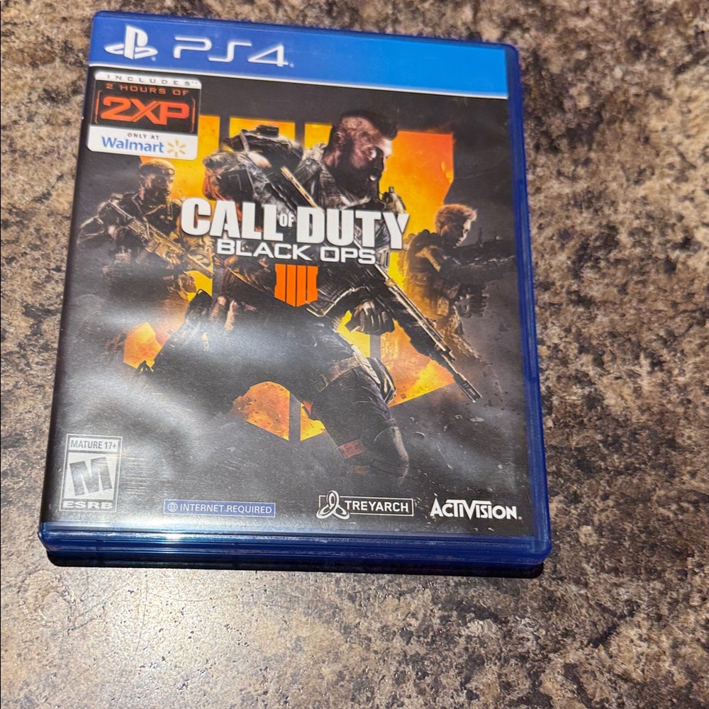 Call of Duty: Black Ops 4 (PS4) - Orange and Black Cover
